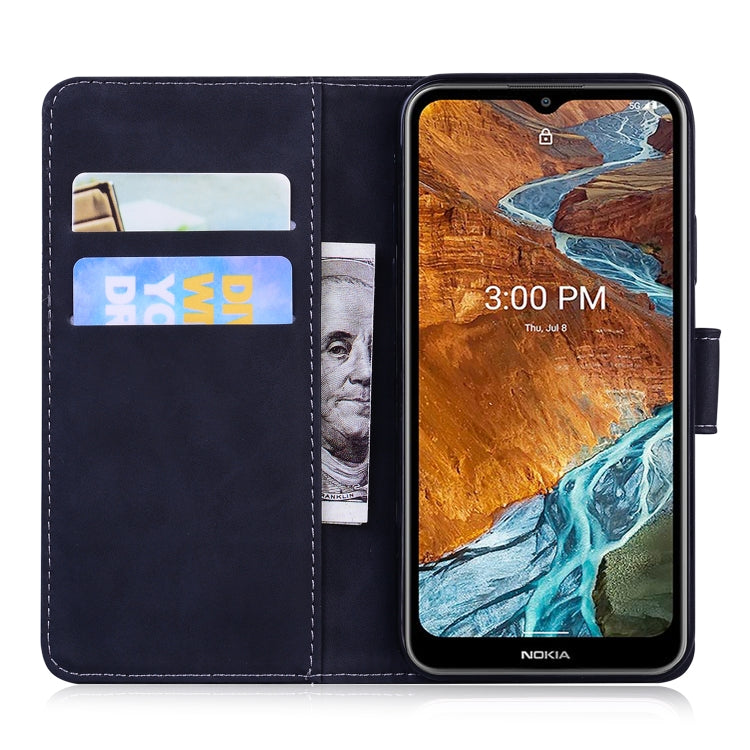For Nokia G300 Skin Feel Pure Color Flip Leather Phone Case