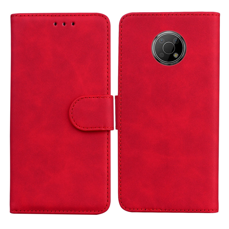 For Nokia G300 Skin Feel Pure Color Flip Leather Phone Case