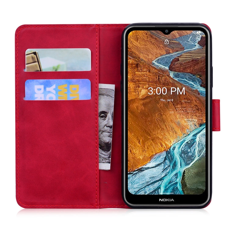 For Nokia G300 Skin Feel Pure Color Flip Leather Phone Case