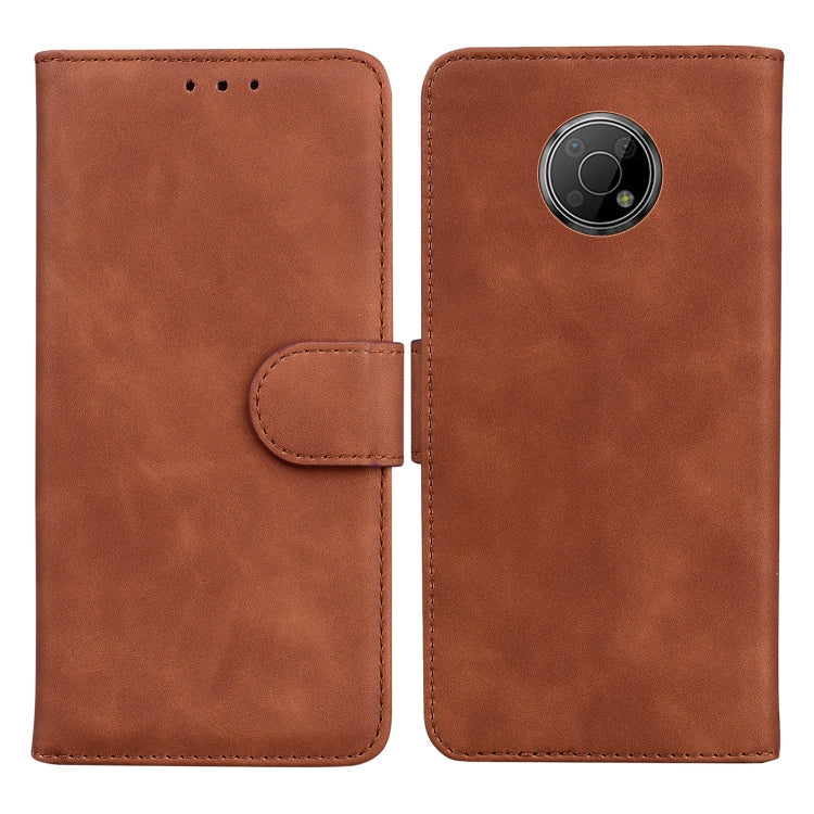 For Nokia G300 Skin Feel Pure Color Flip Leather Phone Case