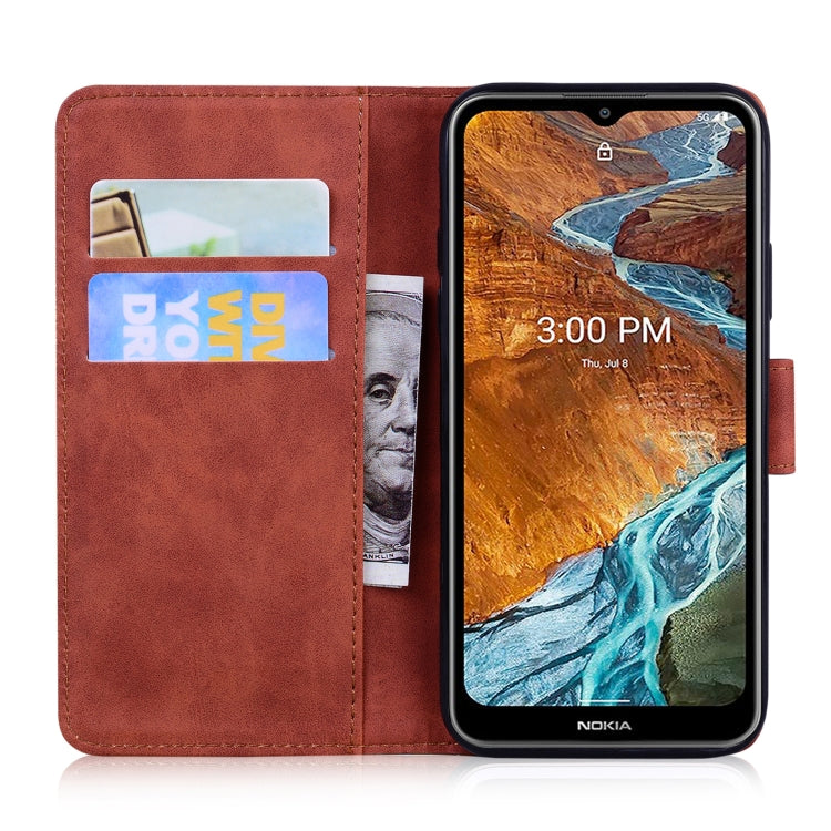 For Nokia G300 Skin Feel Pure Color Flip Leather Phone Case