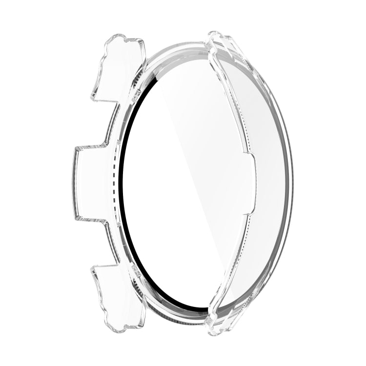 For Samsung Galaxy Watch4 44mm PC + Tempered Glass Watch Case