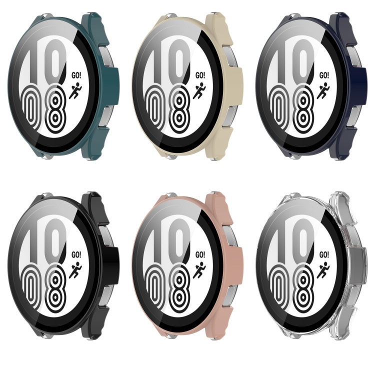 For Samsung Galaxy Watch4 44mm PC + Tempered Glass Watch Case