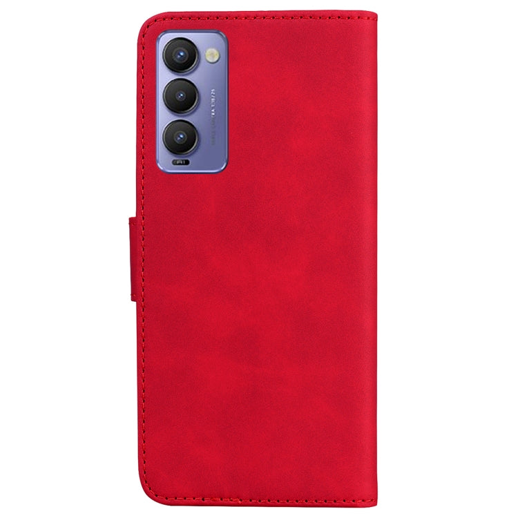 For Tecno Camon 18 / 18P Skin Feel Pure Color Flip Leather Phone Case