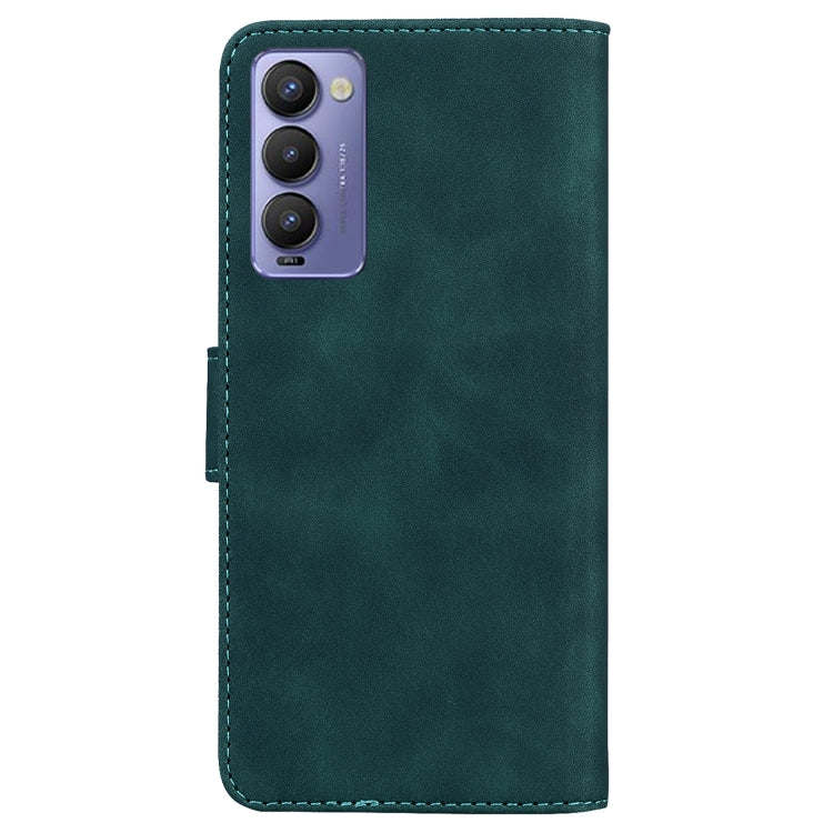 For Tecno Camon 18 / 18P Skin Feel Pure Color Flip Leather Phone Case