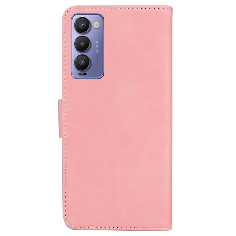 For Tecno Camon 18 / 18P Skin Feel Pure Color Flip Leather Phone Case