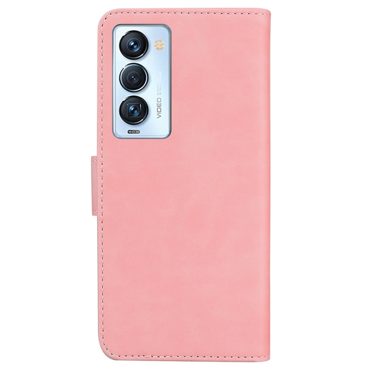 For Tecno Camon 18 Premier Skin Feel Pure Color Flip Leather Phone Case