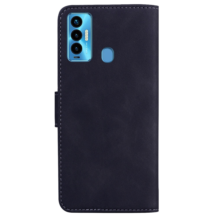 For Tecno Camon 18i Skin Feel Pure Color Flip Leather Phone Case