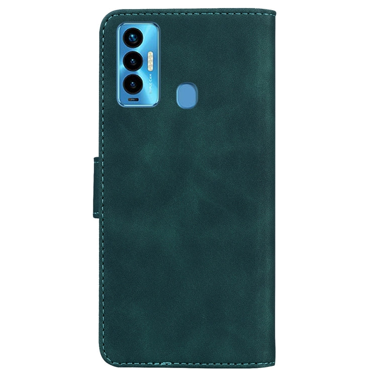 For Tecno Camon 18i Skin Feel Pure Color Flip Leather Phone Case