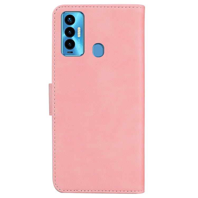 For Tecno Camon 18i Skin Feel Pure Color Flip Leather Phone Case