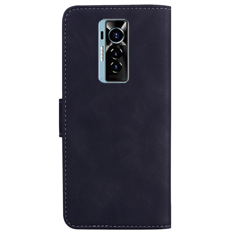 For Tecno Phantom X Skin Feel Pure Color Flip Leather Phone Case