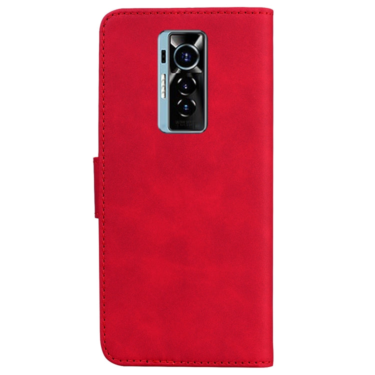 For Tecno Phantom X Skin Feel Pure Color Flip Leather Phone Case