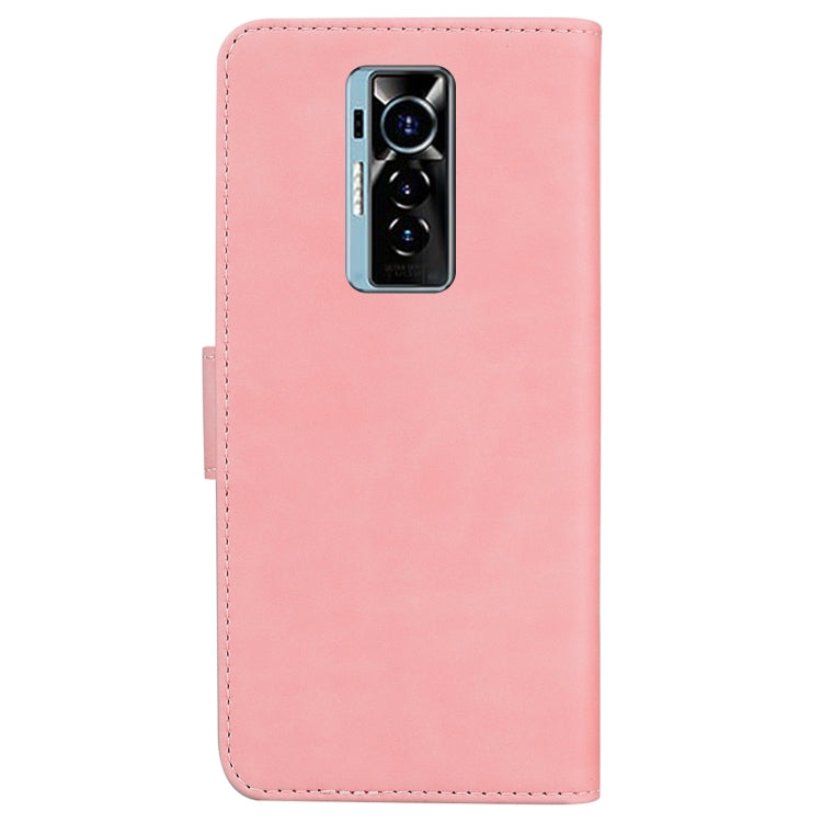 For Tecno Phantom X Skin Feel Pure Color Flip Leather Phone Case
