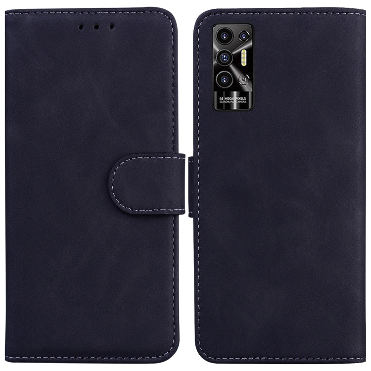 For Tecno Pova 2 Skin Feel Pure Color Flip Leather Phone Case
