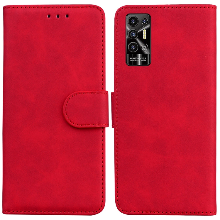 For Tecno Pova 2 Skin Feel Pure Color Flip Leather Phone Case