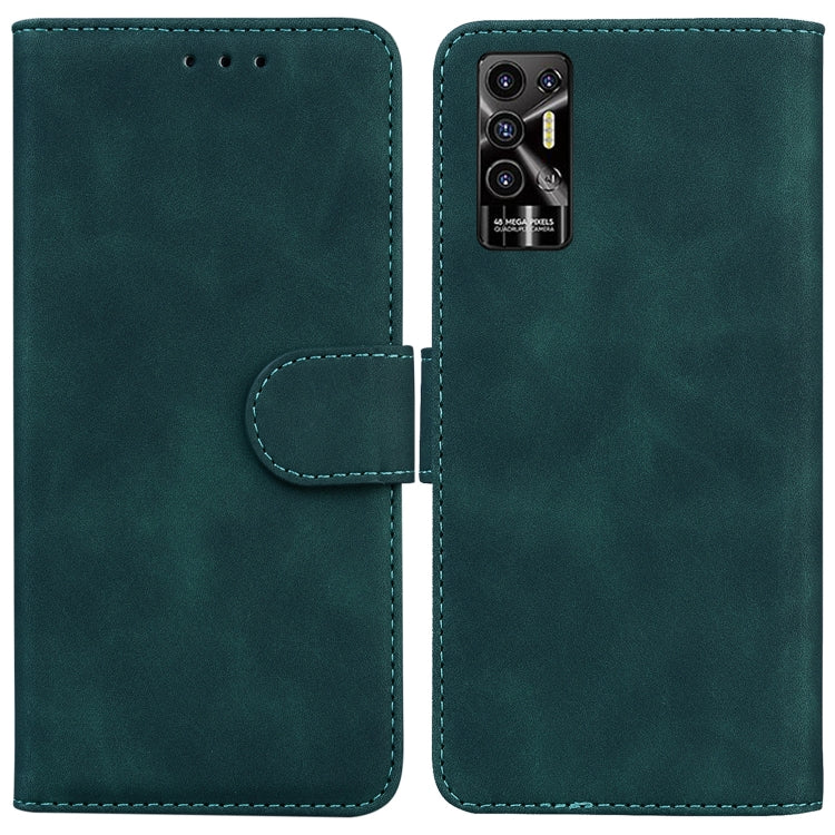 For Tecno Pova 2 Skin Feel Pure Color Flip Leather Phone Case