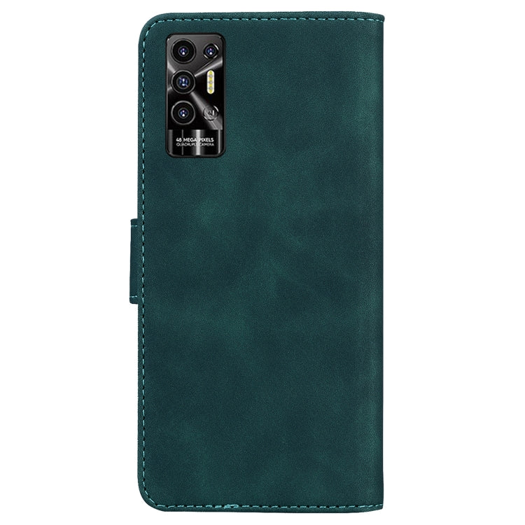 For Tecno Pova 2 Skin Feel Pure Color Flip Leather Phone Case