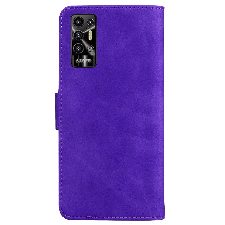 For Tecno Pova 2 Skin Feel Pure Color Flip Leather Phone Case