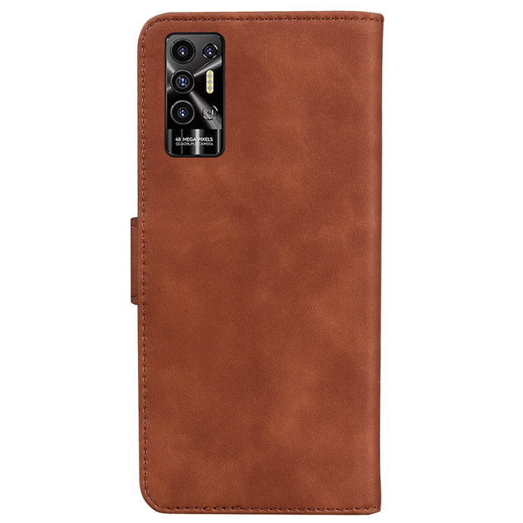 For Tecno Pova 2 Skin Feel Pure Color Flip Leather Phone Case