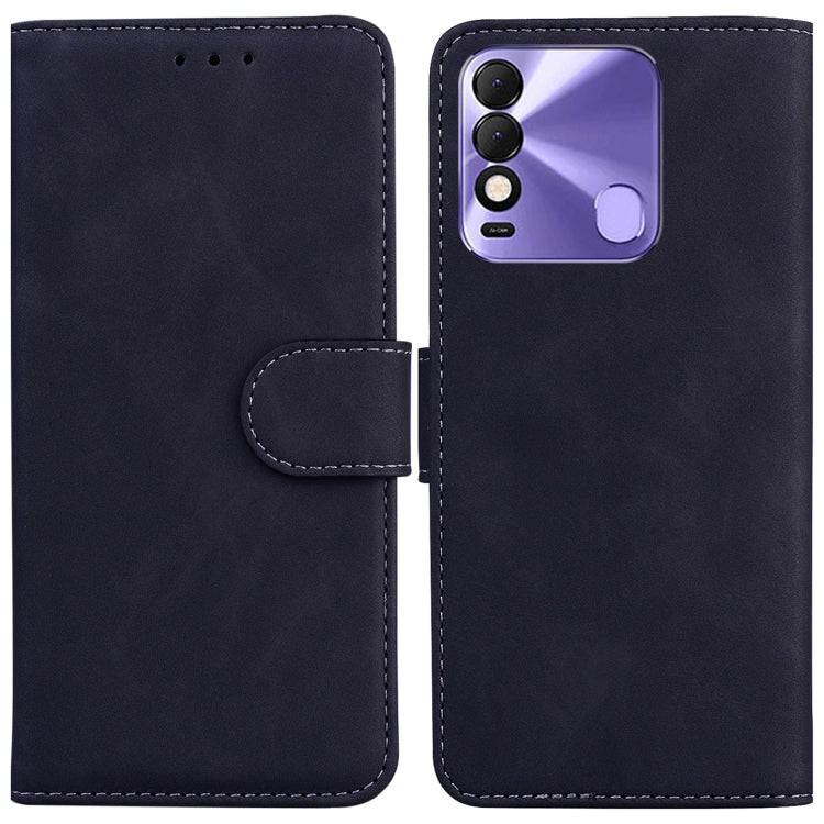 For Tecno Spark 8 / 8T Skin Feel Pure Color Flip Leather Phone Case