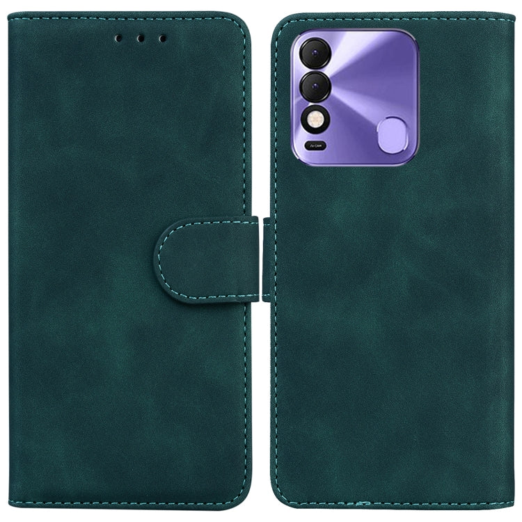 For Tecno Spark 8 / 8T Skin Feel Pure Color Flip Leather Phone Case