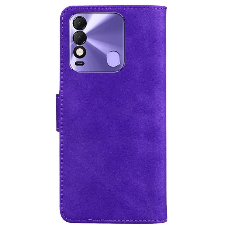 For Tecno Spark 8 / 8T Skin Feel Pure Color Flip Leather Phone Case