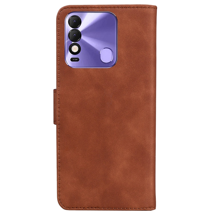 For Tecno Spark 8 / 8T Skin Feel Pure Color Flip Leather Phone Case