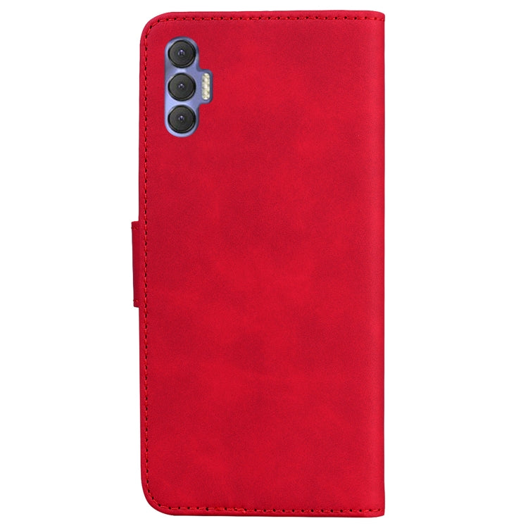 For Tecno Spark 8P Skin Feel Pure Color Flip Leather Phone Case