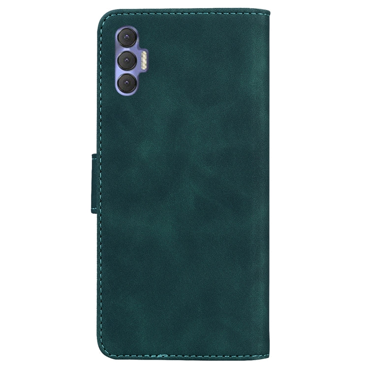 For Tecno Spark 8P Skin Feel Pure Color Flip Leather Phone Case