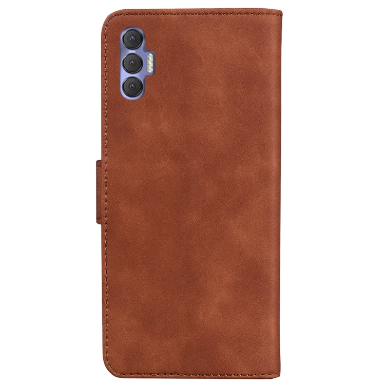 For Tecno Spark 8P Skin Feel Pure Color Flip Leather Phone Case