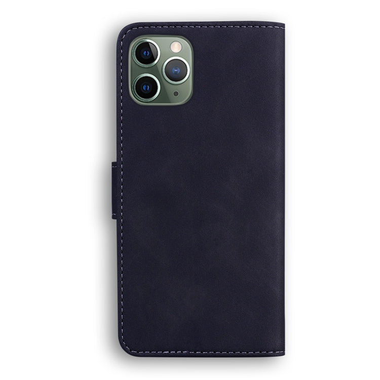 For iPhone 11 Pro Skin Feel Pure Color Flip Leather Phone Case