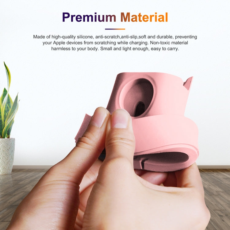 A001 3 In 1 Silicone Charging Holder for iPhone / iWatch / AirPods