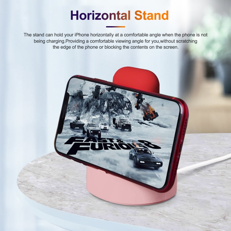A001 3 In 1 Silicone Charging Holder for iPhone / iWatch / AirPods