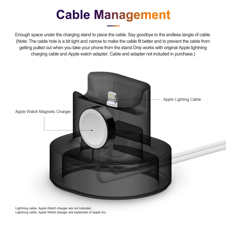 A001 3 In 1 Silicone Charging Holder for iPhone / iWatch / AirPods