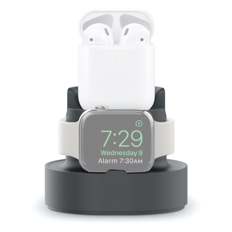 A001 3 In 1 Silicone Charging Holder for iPhone / iWatch / AirPods