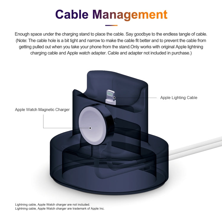 A001 3 In 1 Silicone Charging Holder for iPhone / iWatch / AirPods