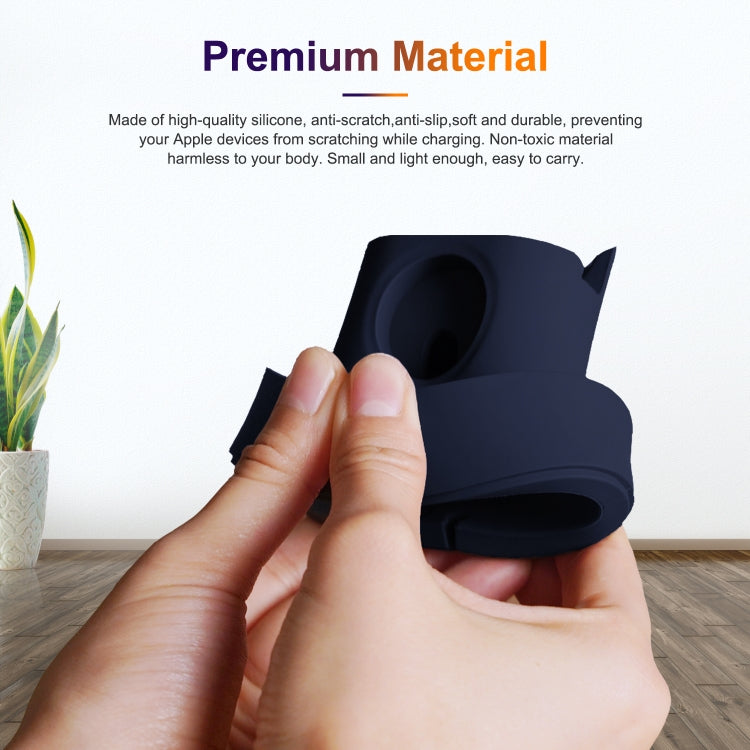 A001 3 In 1 Silicone Charging Holder for iPhone / iWatch / AirPods