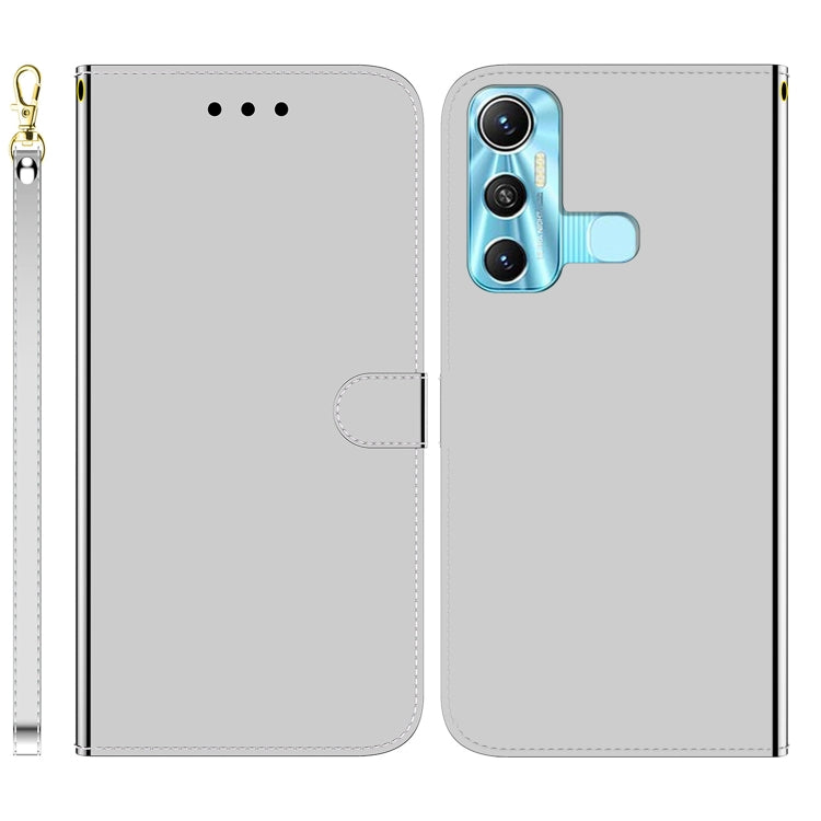 For Infinix Hot 11 X662 Imitated Mirror Surface Horizontal Flip Leather Phone Case