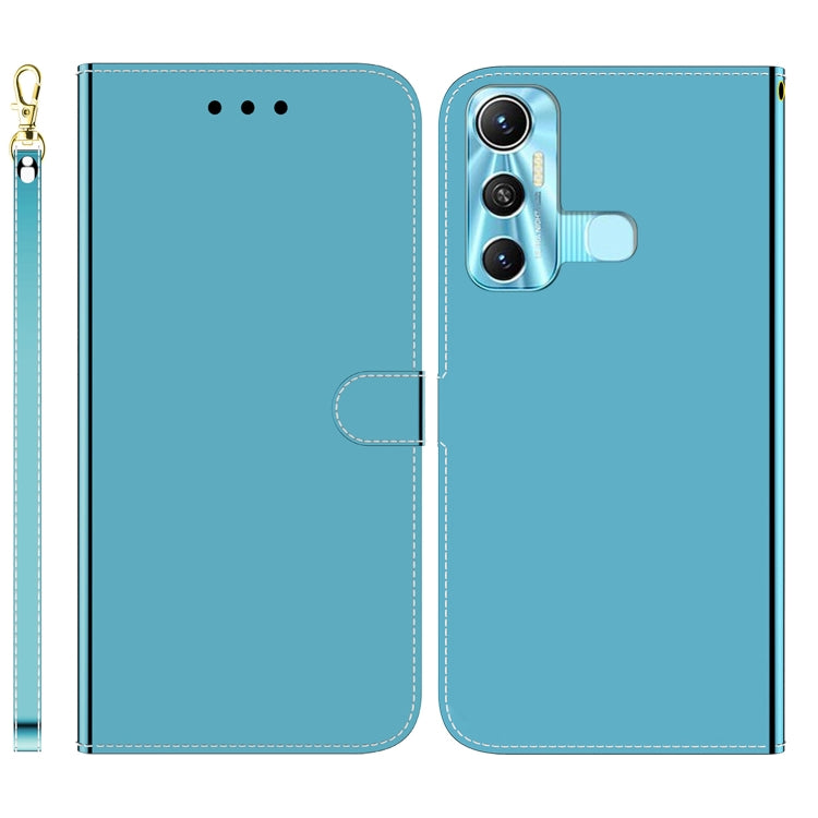 For Infinix Hot 11 X662 Imitated Mirror Surface Horizontal Flip Leather Phone Case