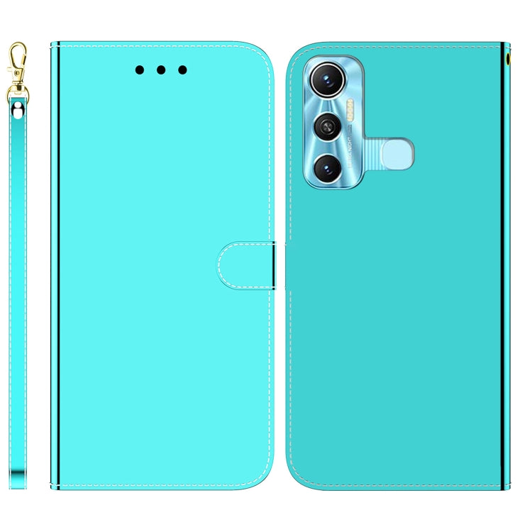 For Infinix Hot 11 X662 Imitated Mirror Surface Horizontal Flip Leather Phone Case