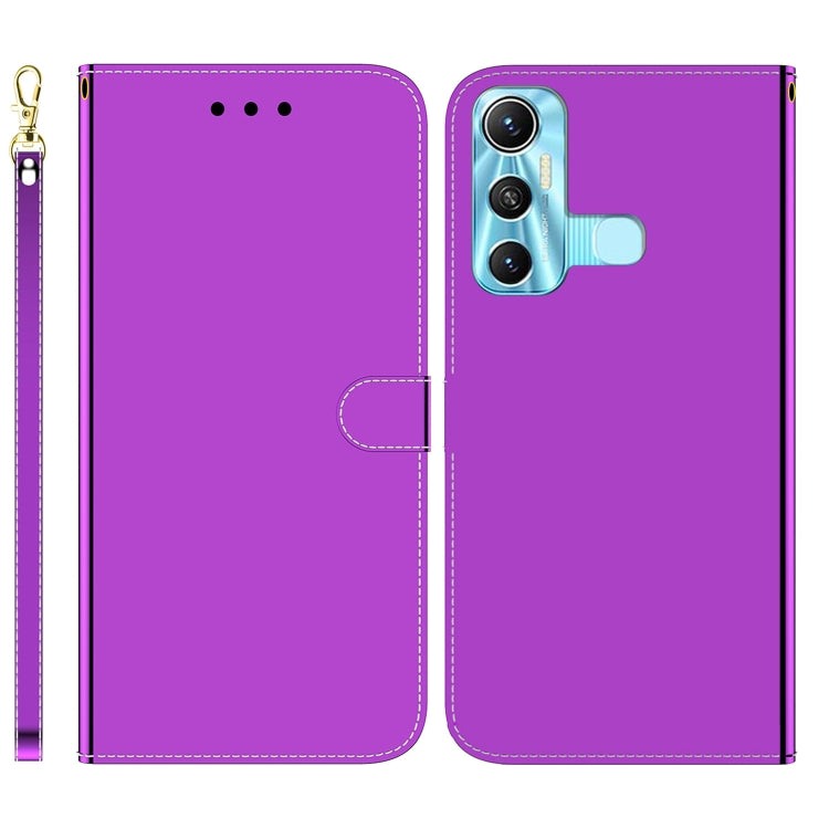 For Infinix Hot 11 X662 Imitated Mirror Surface Horizontal Flip Leather Phone Case
