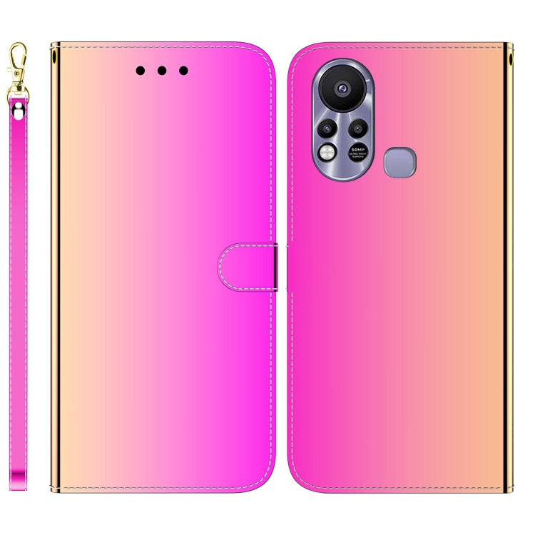 For Infinix Hot 11s X6812 Imitated Mirror Surface Horizontal Flip Leather Phone Case