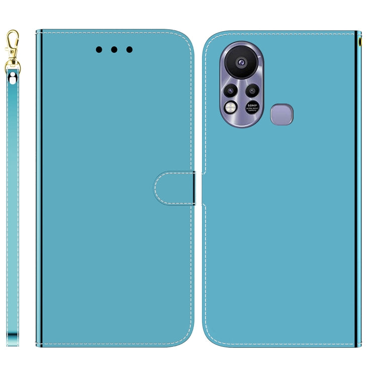 For Infinix Hot 11s X6812 Imitated Mirror Surface Horizontal Flip Leather Phone Case