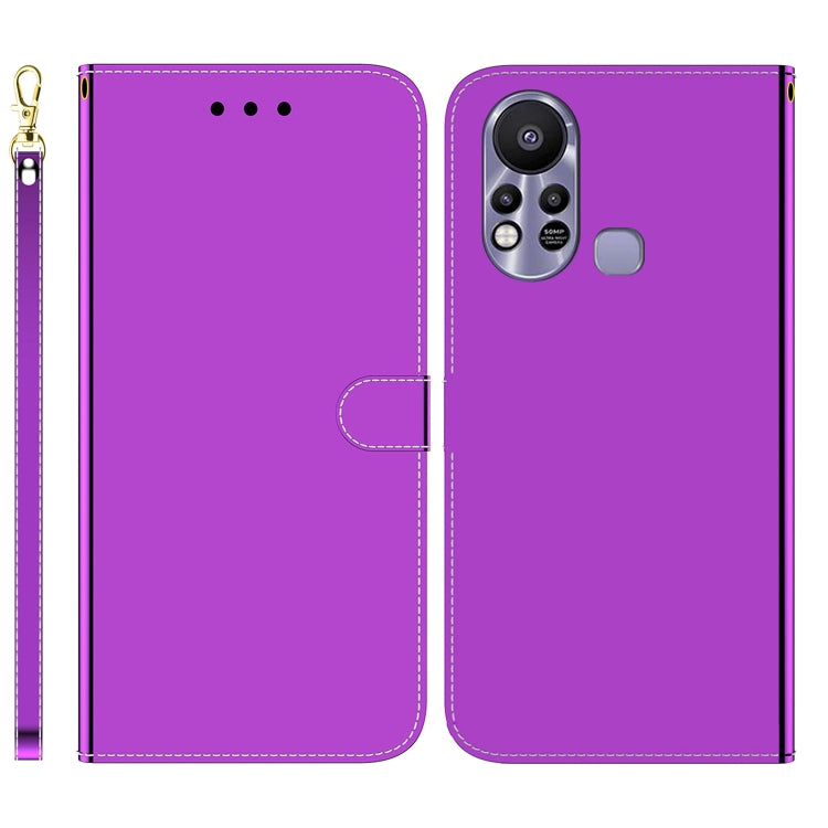For Infinix Hot 11s X6812 Imitated Mirror Surface Horizontal Flip Leather Phone Case