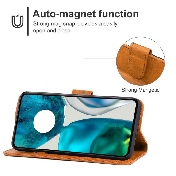 Leather Phone Case For Motorola Moto G52