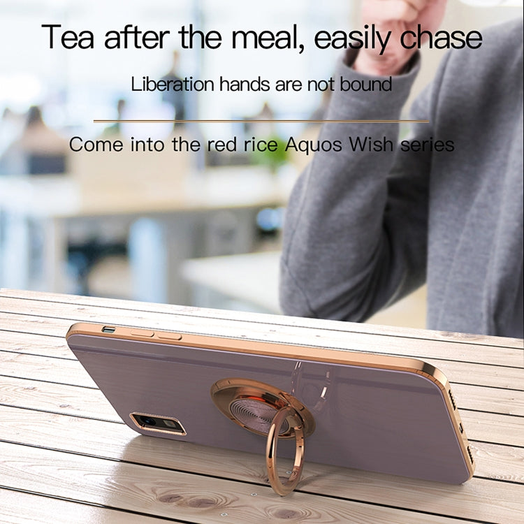 For Sharp Aquos Wish 6D Electroplating Full Coverage Silicone Phone Case