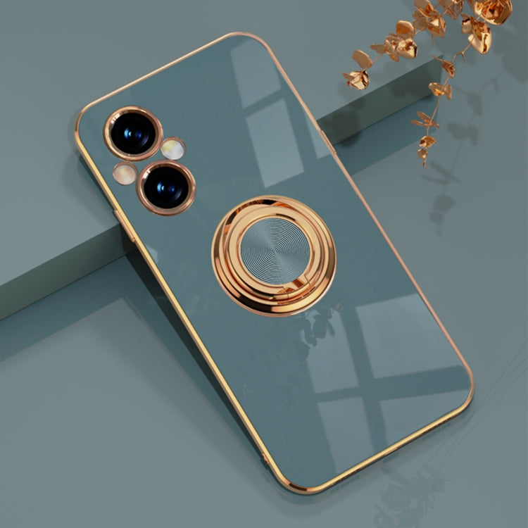 For OPPO A96 6D Electroplating Full Coverage Silicone Phone Case