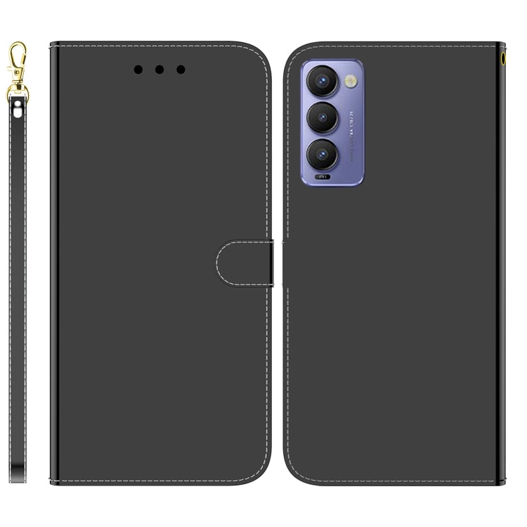 For Tecno Camon 18 / 18P Imitated Mirror Surface Horizontal Flip Leather Phone Case