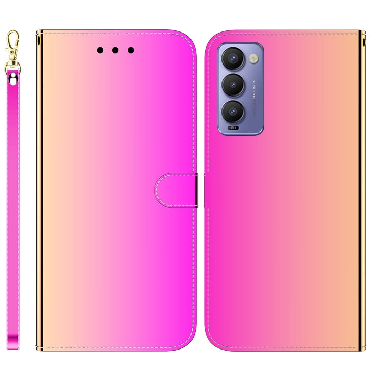 For Tecno Camon 18 / 18P Imitated Mirror Surface Horizontal Flip Leather Phone Case