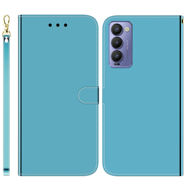For Tecno Camon 18 / 18P Imitated Mirror Surface Horizontal Flip Leather Phone Case